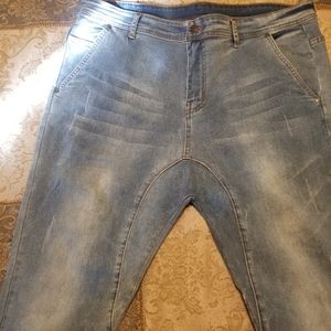MENS JEANS WITH ELASTIC ANKLE